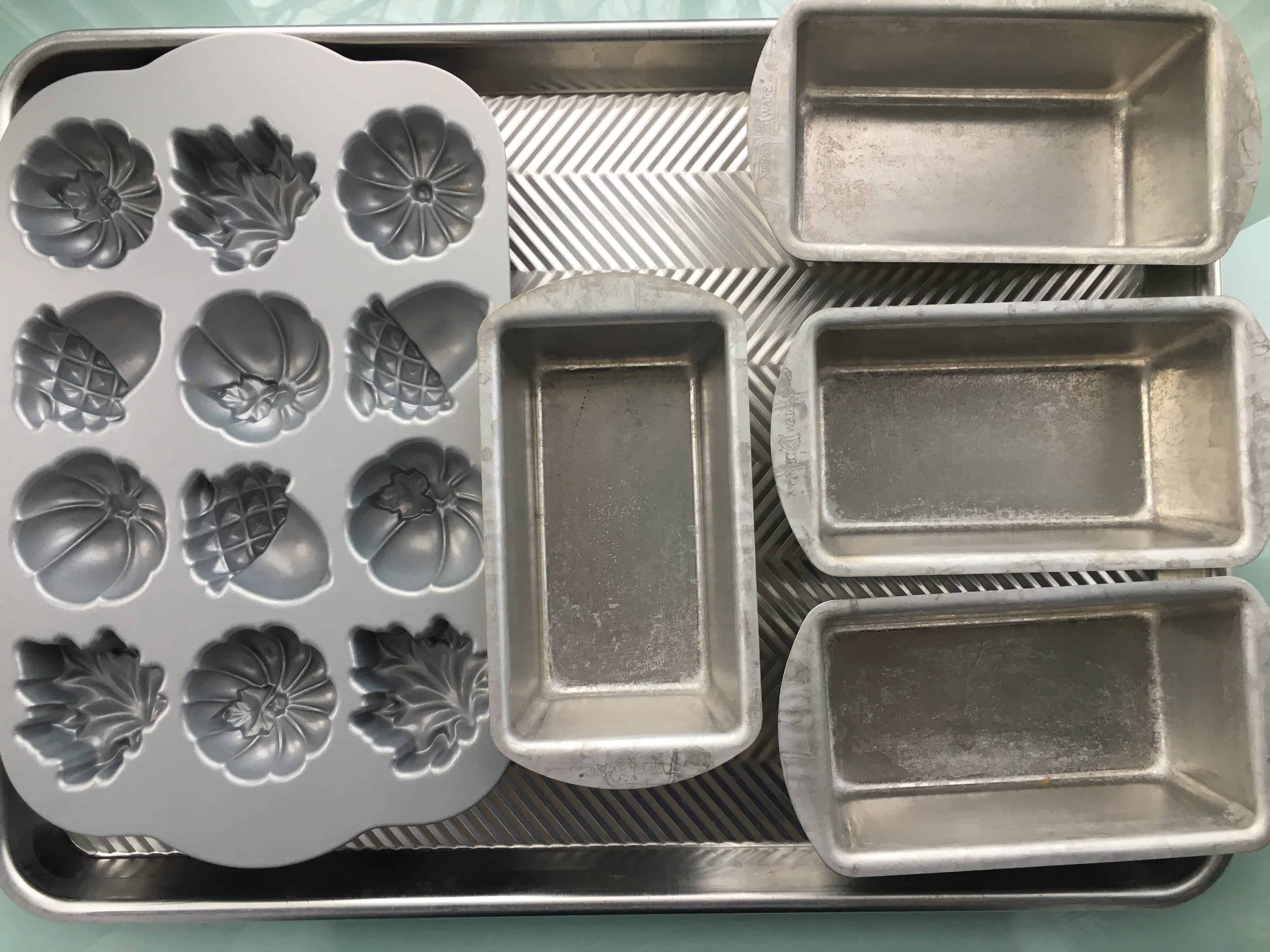 various molds and pans