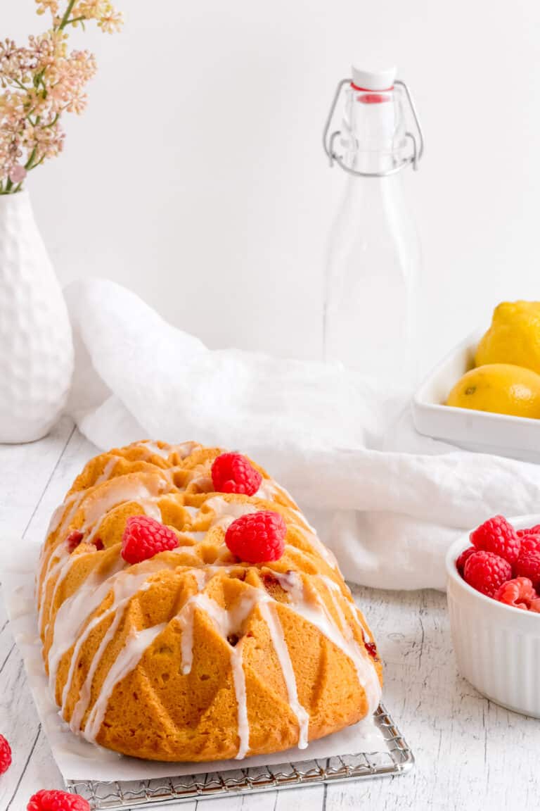 Lemon Raspberry Loaf Cake (made with fresh lemon and berries) - Maple ...